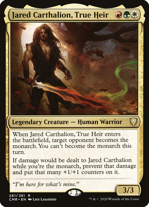 Jared Carthalion, True Heir - Commander Legends (#281) - Illustrated by Lius Lasahido - Magic: The Gathering Card