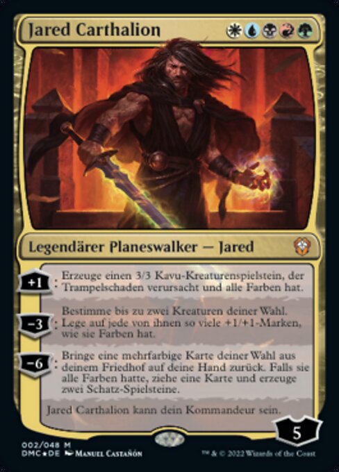ジャレッド・カルサリオン (Jared Carthalion) - Dominaria United Commander (#2) - Illustrated by Manuel Castañón - Magic: The Gathering Card