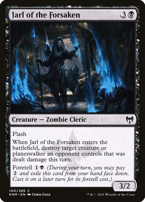 Jarl dei Rinnegati (Jarl of the Forsaken) - Kaldheim (#100) - Illustrated by Chris Cold - Magic: The Gathering Card