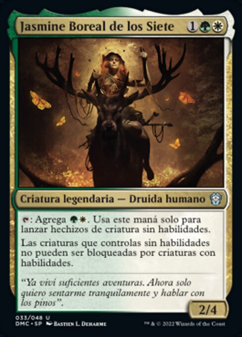 Jasmine Boreal de los Siete (Jasmine Boreal of the Seven) - Dominaria United Commander (#33) - Illustrated by Bastien L. Deharme - Magic: The Gathering Card