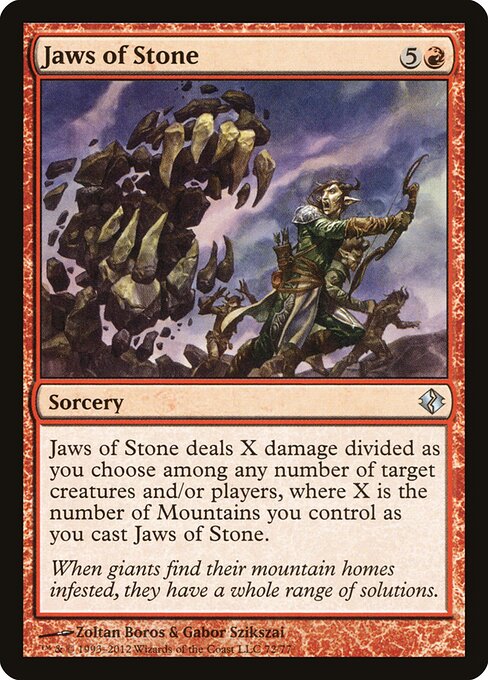 Jaws of Stone - Duel Decks: Venser vs. Koth Magic card