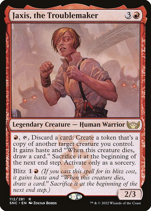 Jaxis, the Troublemaker - Streets of New Capenna Magic card