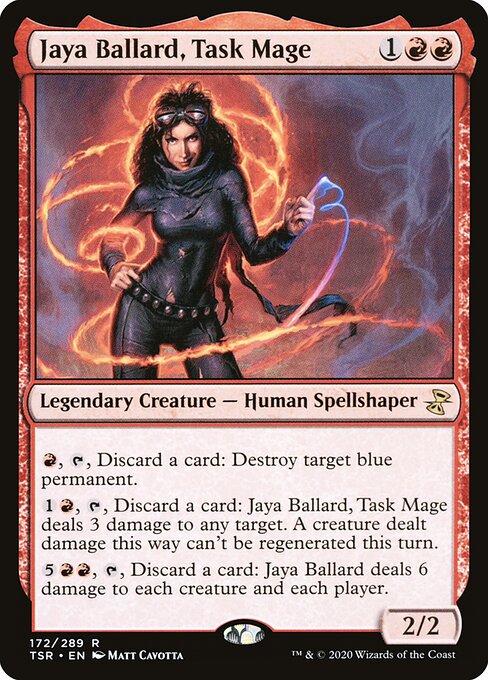 Jaya Ballard, Task Mage - Time Spiral Remastered (#172) - Illustrated by Matt Cavotta - Magic: The Gathering Card