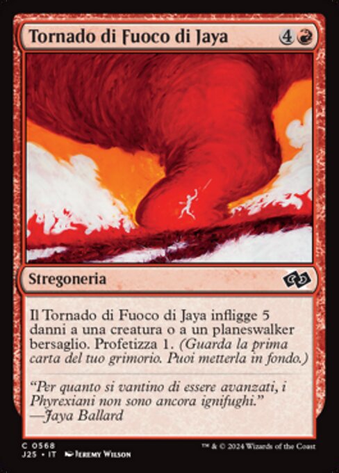 Tornado di Fuoco di Jaya (Jaya's Firenado) - Foundations Jumpstart (#568) - Illustrated by Jeremy Wilson - Magic: The Gathering Card