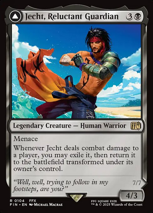 Jecht, Reluctant Guardian // Braska's Final Aeon - Final Fantasy Magic card
