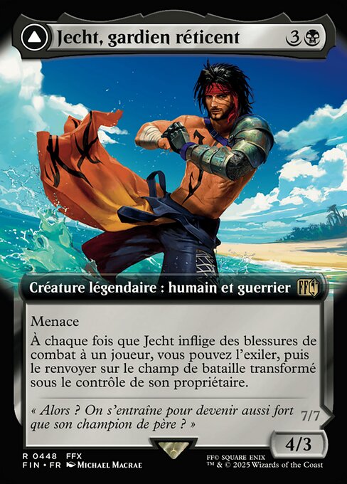 Jecht, Reluctant Guardian // Braska's Final Aeon - Final Fantasy (#104) - Illustrated by Michael MacRae - Magic: The Gathering Card