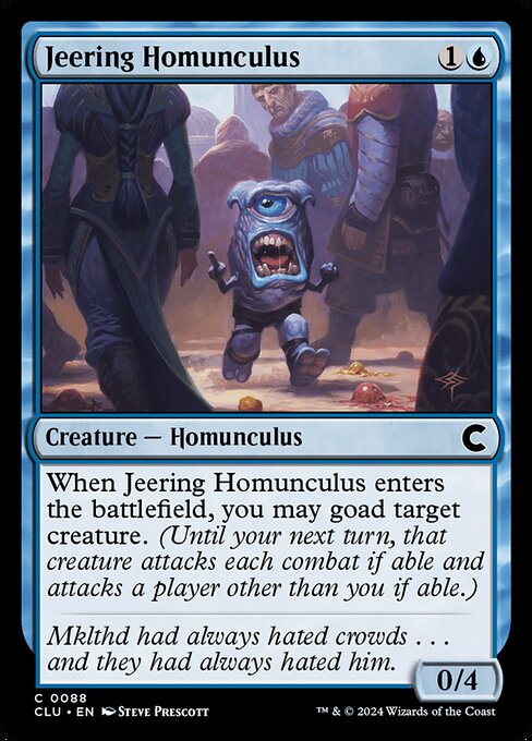 Jeering Homunculus - Ravnica: Clue Edition (#88) - Illustrated by Steve Prescott - Magic: The Gathering Card