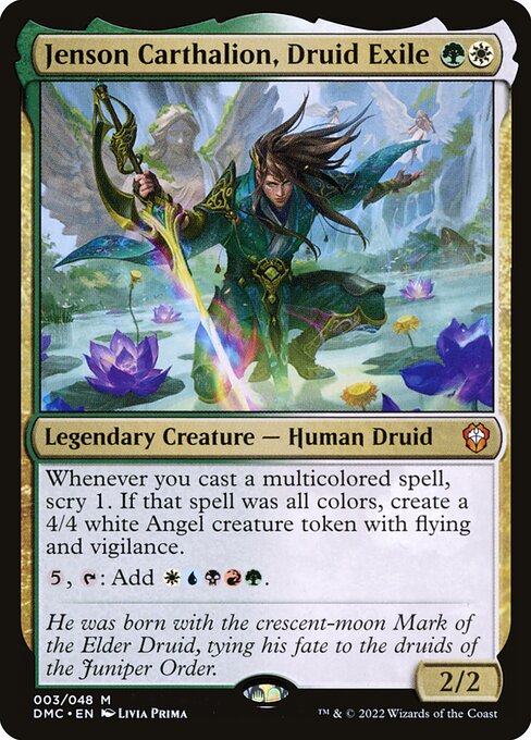 Jenson Carthalion, Druid Exile - Dominaria United Commander Magic card