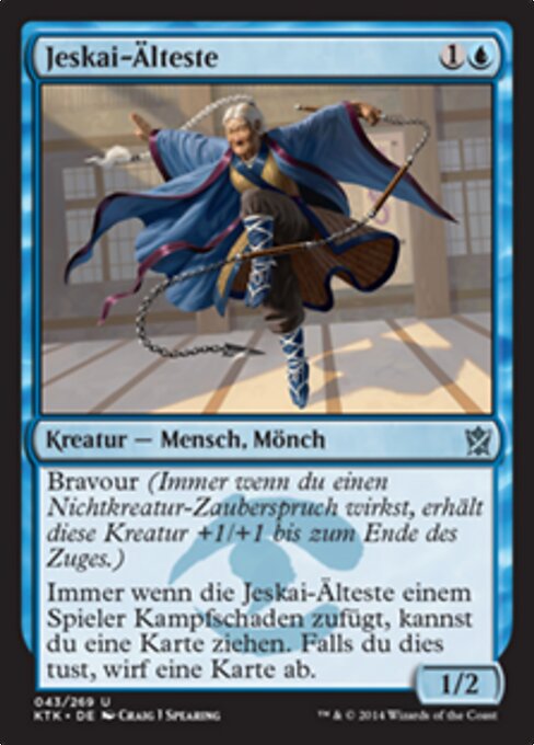Jeskai Elder - Double Masters 2022 (#53) - Illustrated by Craig J Spearing - Magic: The Gathering Card