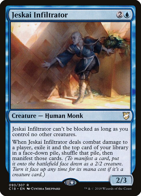 Jeskai Infiltrator - Commander 2018 (#93) - Illustrated by Cynthia Sheppard - Magic: The Gathering Card