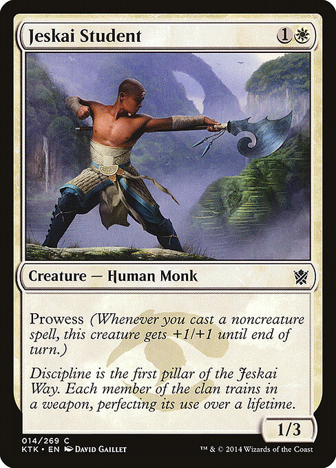 Jeskai Student - Khans of Tarkir Magic card