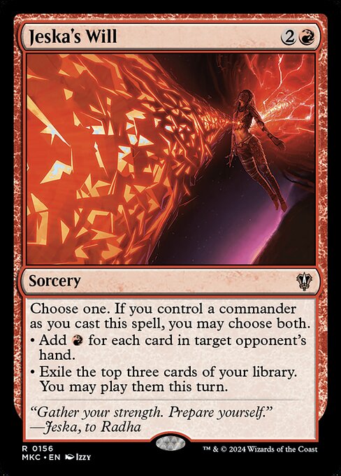 Jeska's Will - Murders at Karlov Manor Commander Magic card