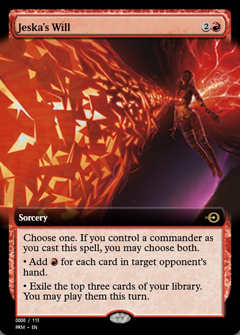Voluntad de Jeska (Jeska's Will) - Commander Legends: Battle for Baldur's Gate (#799) - Illustrated by Izzy - Magic: The Gathering Card