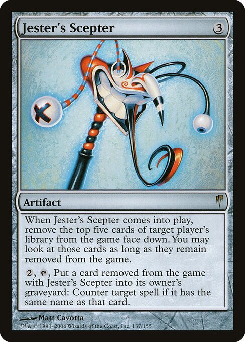 Jester's Scepter - Coldsnap Magic card