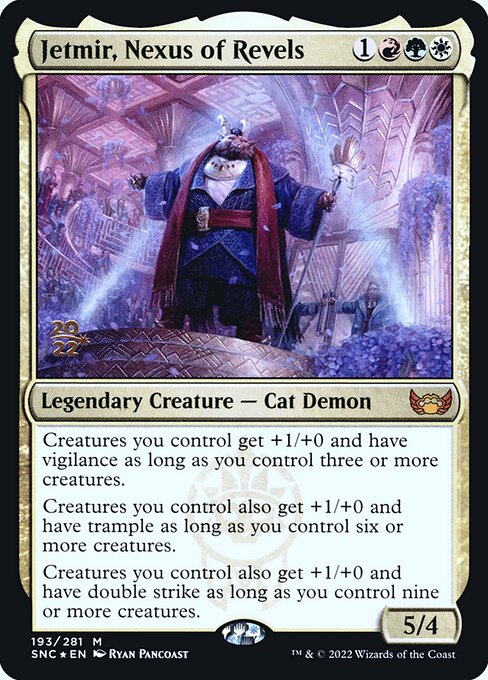 Jetmir, Nexus of Revels - Streets of New Capenna Promos (#193s) - Illustrated by Ryan Pancoast - Magic: The Gathering Card