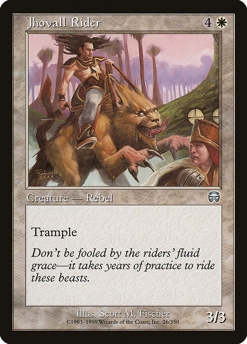 Jhovall Rider - Mercadian Masques Magic card