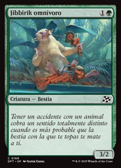 Jibbirik-Allesfresser (Jibbirik Omnivore) - Aetherdrift (#166) - Illustrated by Jesper Ejsing - Magic: The Gathering Card