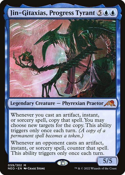 Jin-Gitaxias, Progress Tyrant - Kamigawa: Neon Dynasty Magic card