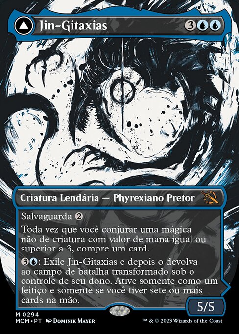 Jin-Gitaxias // The Great Synthesis - March of the Machine (#294) - Illustrated by Dominik Mayer - Magic: The Gathering Card
