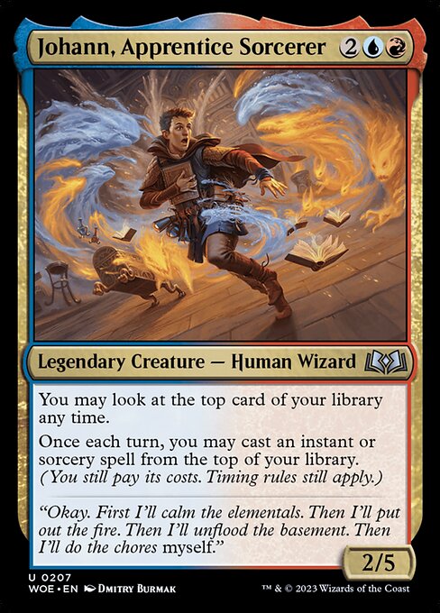 Johann, Apprentice Sorcerer - Wilds of Eldraine Magic card