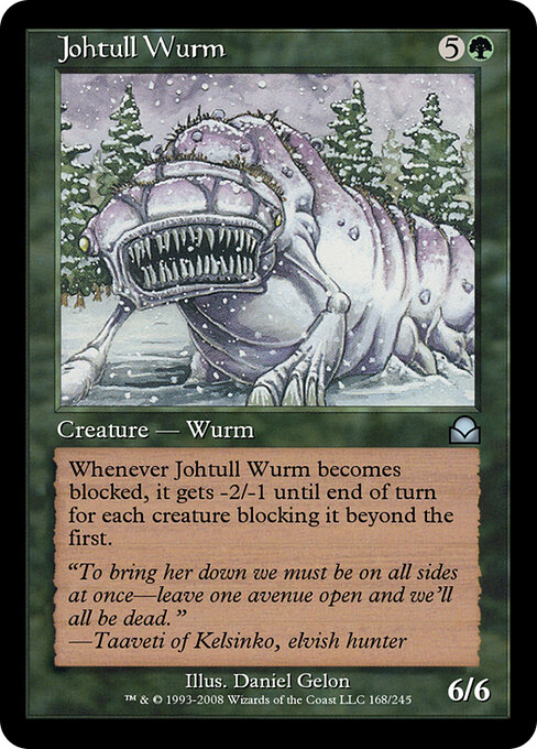 Johtull Wurm - Masters Edition II Magic card