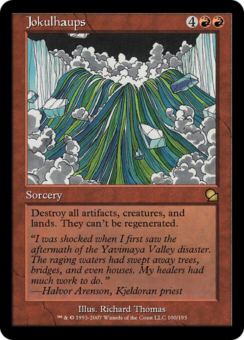 Jokulhaups - Masters Edition Magic card
