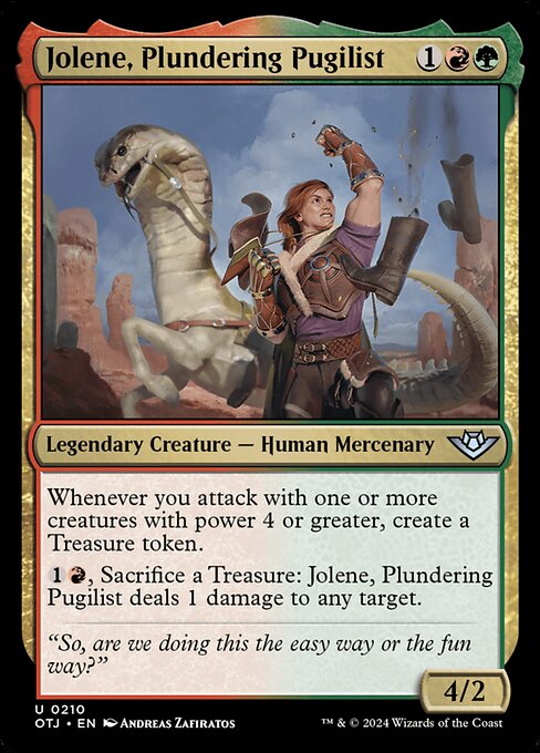 Jolene, Plundering Pugilist - Outlaws of Thunder Junction Magic card