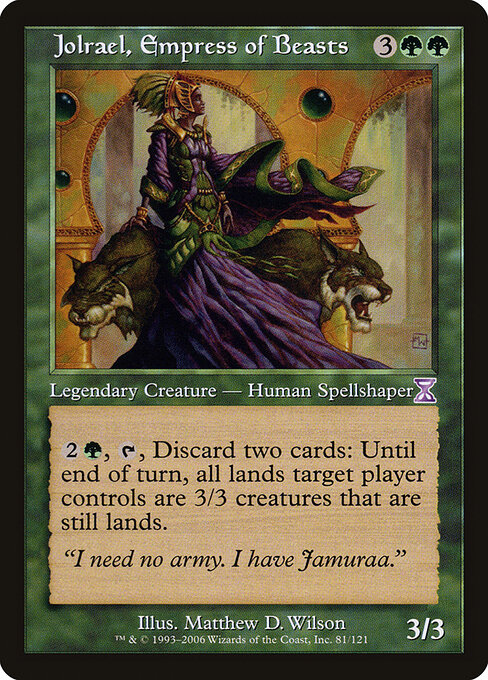 Jolrael, Empress of Beasts - Time Spiral Timeshifted (#81) - Illustrated by Matthew D. Wilson - Magic: The Gathering Card