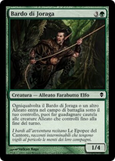 Bardo di Joraga (Joraga Bard) - Zendikar (#166) - Illustrated by Volkan Baǵa - Magic: The Gathering Card