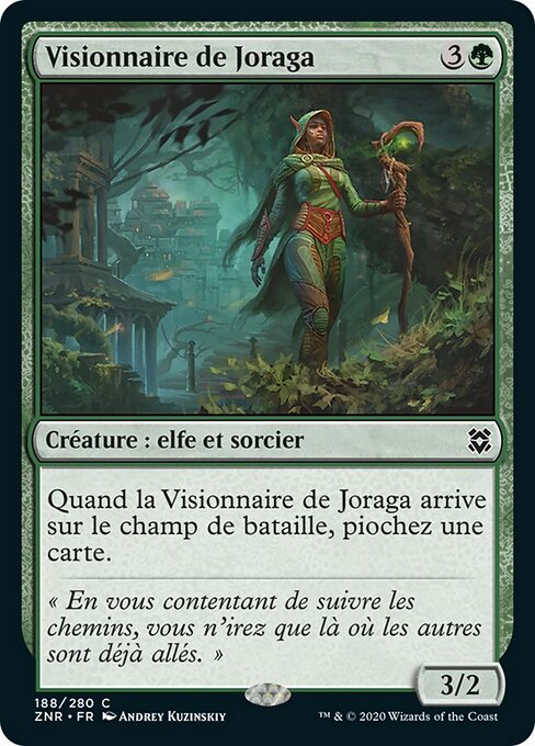 Visionnaire de Joraga (Joraga Visionary) - Game Night: Free-for-All (#100) - Illustrated by Andrey Kuzinskiy - Magic: The Gathering Card