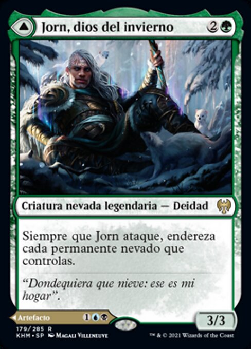 Jorn, God of Winter // Kaldring, the Rimestaff - Kaldheim (#179) - Illustrated by Magali Villeneuve - Magic: The Gathering Card