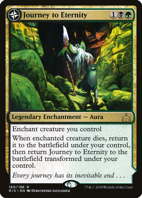 Journey to Eternity // Atzal, Cave of Eternity - Rivals of Ixalan Magic card