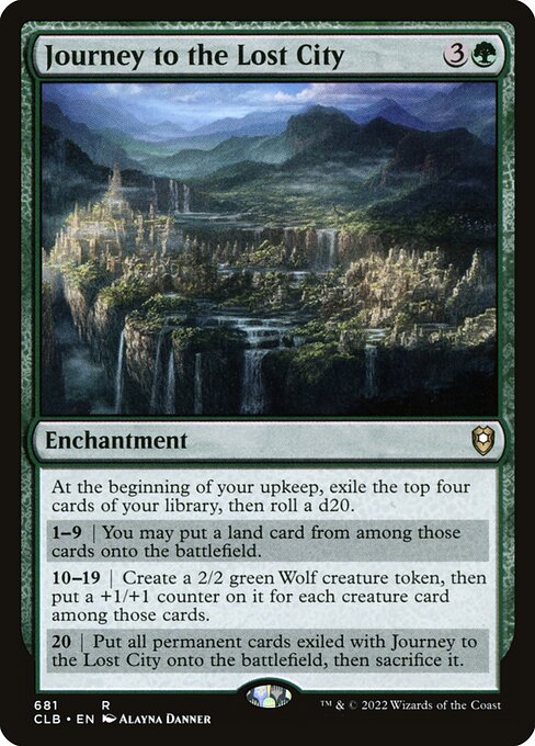 Journey to the Lost City - Commander Legends: Battle for Baldur's Gate Magic card