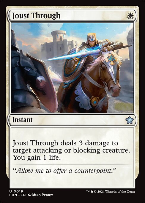 Joust Through - Foundations Magic card
