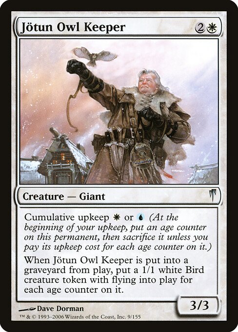 Jötun Owl Keeper - Coldsnap Magic card