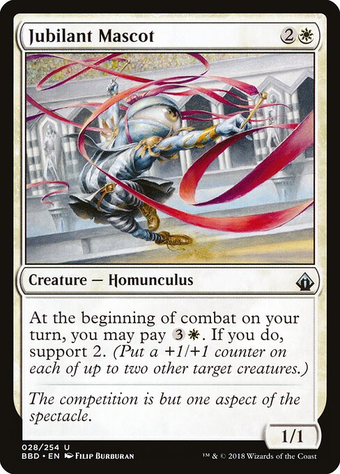 Jubilant Mascot - Battlebond (#28) - Illustrated by Filip Burburan - Magic: The Gathering Card
