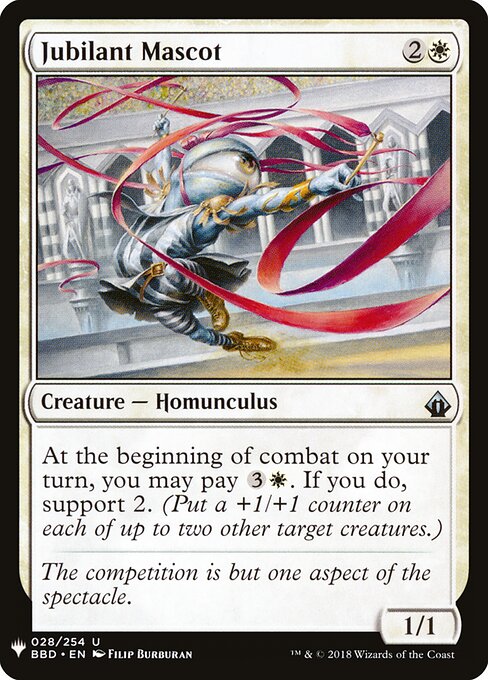 歓喜するマスコット (Jubilant Mascot) - Battlebond (#28) - Illustrated by Filip Burburan - Magic: The Gathering Card
