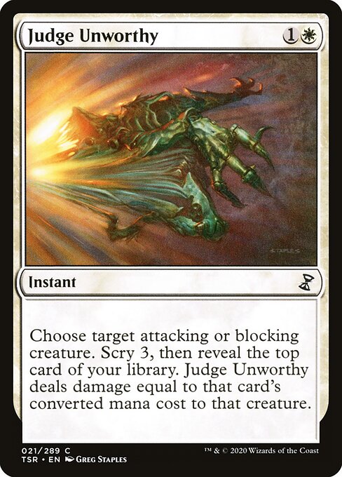 Judge Unworthy - Time Spiral Remastered Magic card
