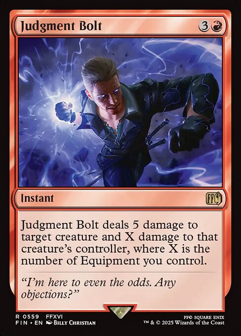 Judgment Bolt - Final Fantasy Magic card