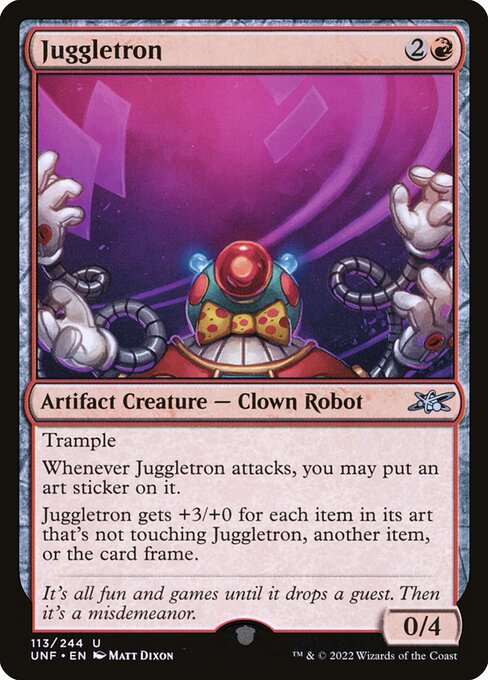 Juggletron - Unfinity (#113) - Illustrated by Matt Dixon - Magic: The Gathering Card