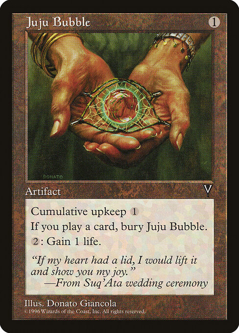 Juju Bubble - Visions Magic card