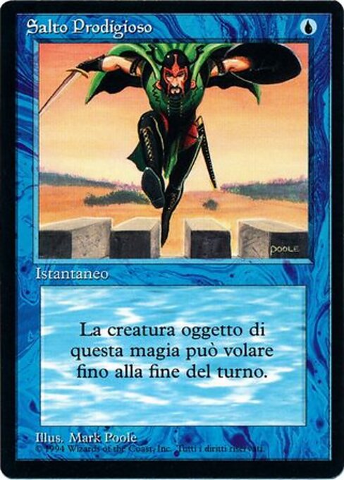 Saut (Jump) - Foreign Black Border (#62) - Illustrated by Mark Poole - Magic: The Gathering Card