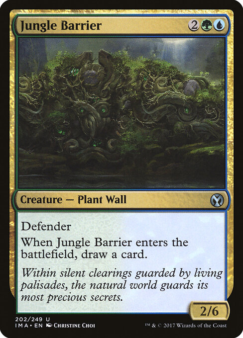 Jungle Barrier - Iconic Masters Magic card