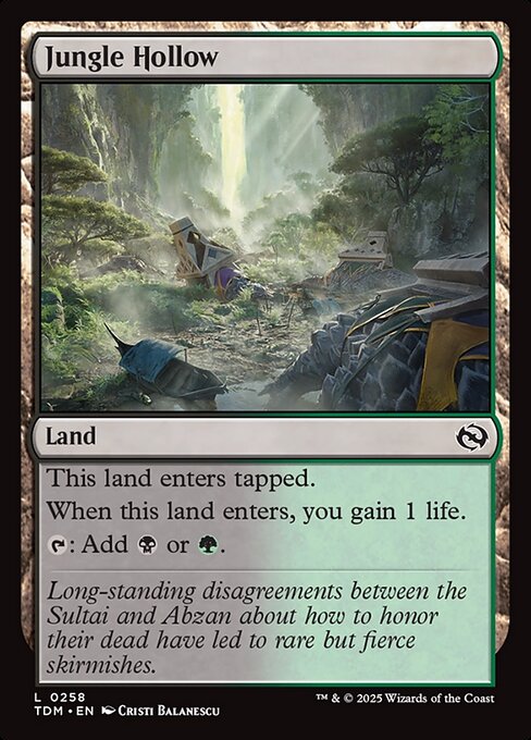 Jungle Hollow - Tarkir: Dragonstorm Magic card