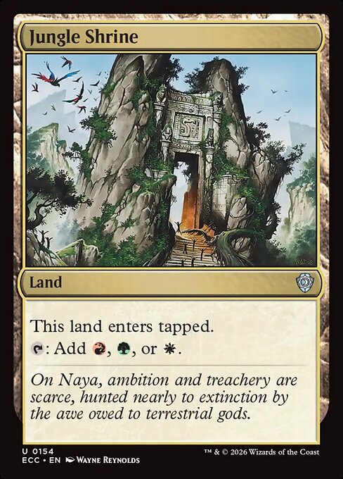 Jungle Shrine - Lorwyn Eclipsed Commander Magic card