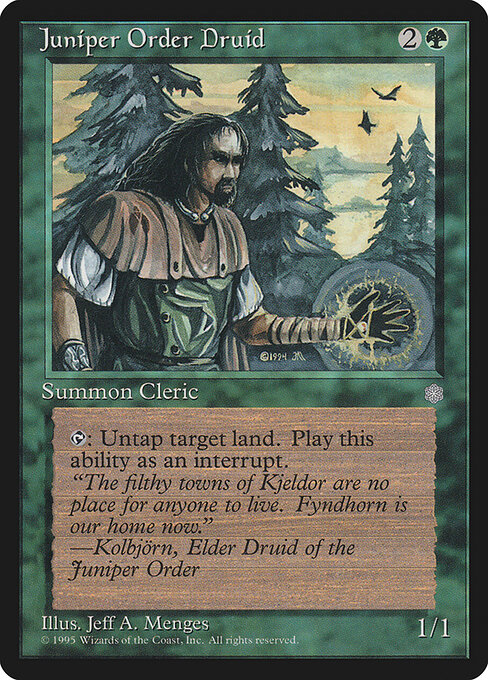 Juniper Order Druid - Ice Age Magic card