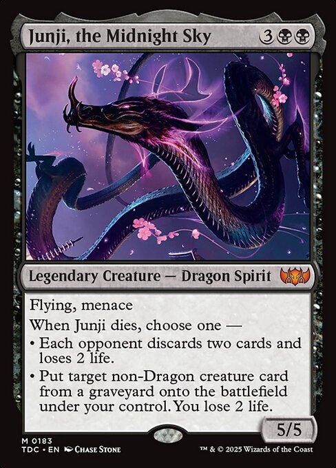 Junji, the Midnight Sky - Tarkir: Dragonstorm Commander Magic card