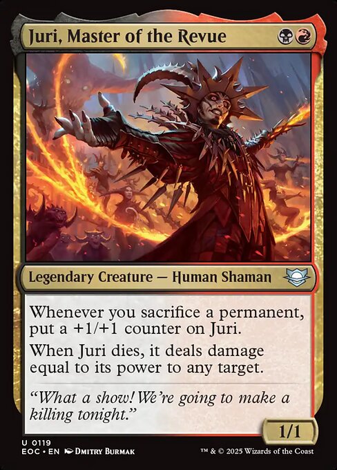 Juri, Master of the Revue - Edge of Eternities Commander Magic card