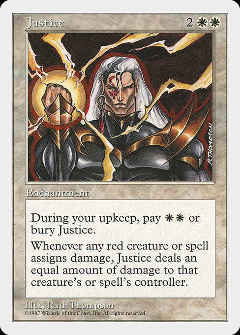 Justice - Fifth Edition Magic card