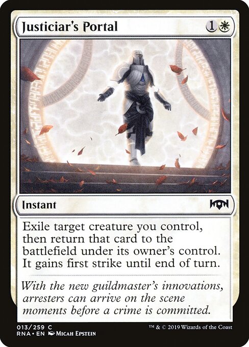Justiciar's Portal - Ravnica Allegiance Magic card